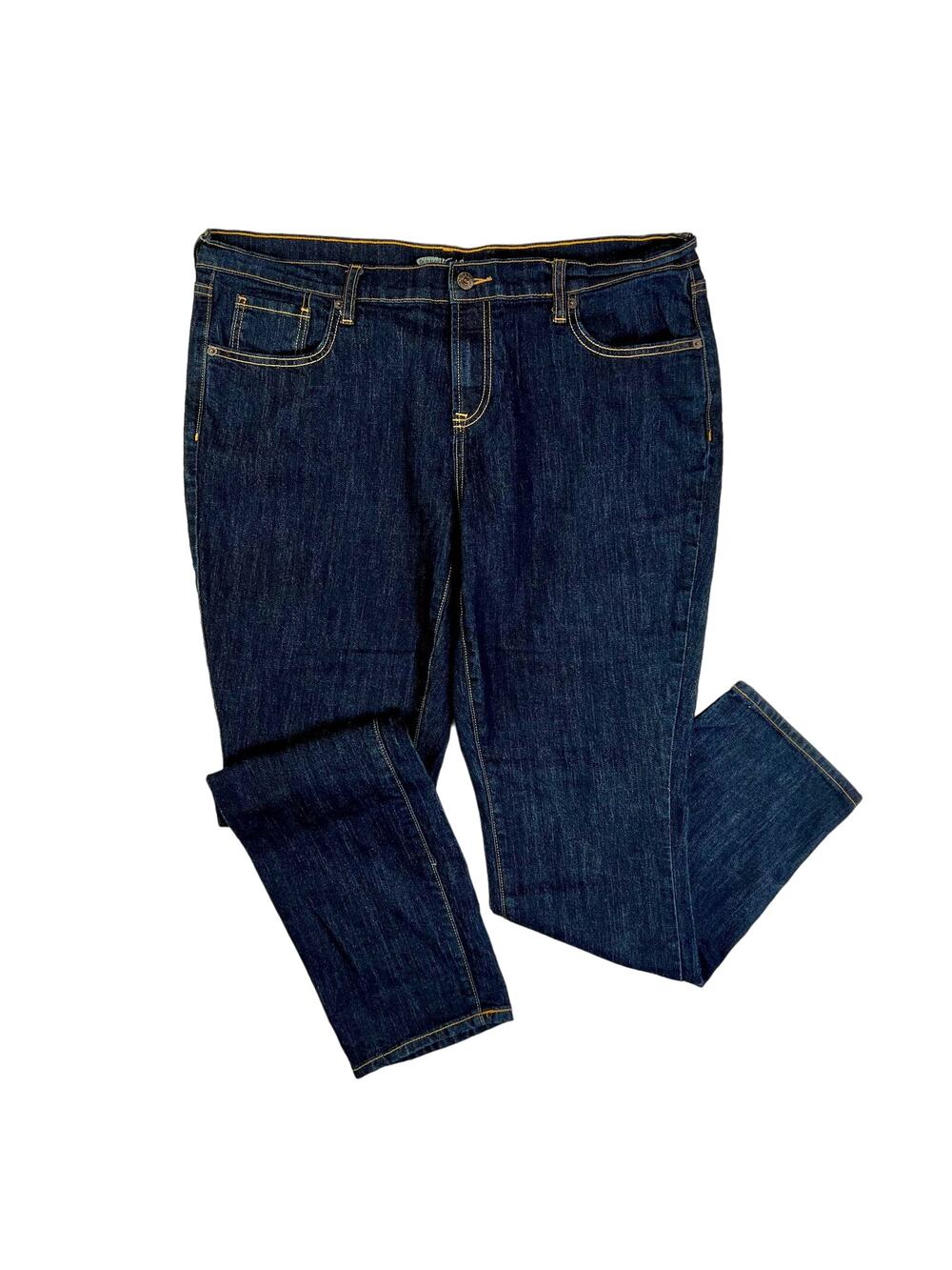 Old Navy Flirt Skinny Jeans Womens 16 Blue Rinse High Rise Casual Cotton Blend